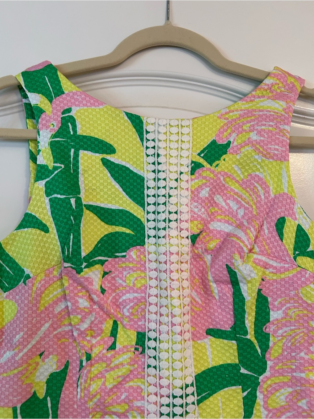 Lilly Pulitzer for Target 20th Anniversary Flamingo Fan Dance Shift Dress - Picture 2 of 8